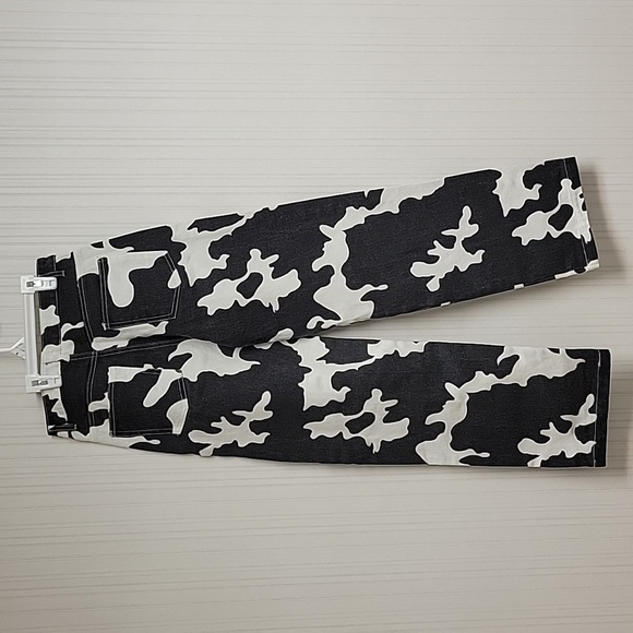 Pitaya, women's high waist cow print denim sz small, new with tags - Picture 3 of 6